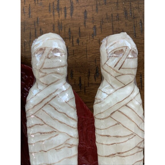 Restoration Hardware Set of 4 Halloween Spooky Monster Candles "INCOMPLETE SET" - Picture 13 of 13